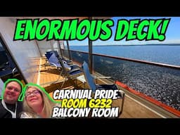 Carnival Pride Balcony Room Tour (Spirit, Legend, Miracle, and Pride) | This Balcony is HUGE!