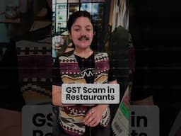 GST Scam in Restaurants