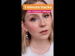 1 min colorful makeup hacks to add a pop of color for school or work