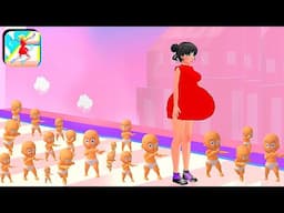 Joguinho Pregnant Run 🤰👶 🤰 Games All Levels Gameplay Android, iOS NEW UPDATE Levels 10-14