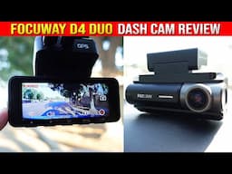 FOCUWAY D4 DUO 4K Dash Cam Review & Driving Video (GPS, Wi-Fi App, Park Mode)