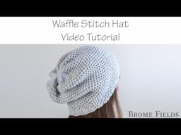 Create this Squishy Waffle Stitch Knitted Hat, Free Knitting Pattern + Video Tutorial