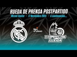 Post-game Press Conference | Real Madrid vs Hiopos Lleida | Jornada 8 ACB