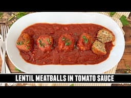 The BEST-EVER Lentil "Meatballs" | Spanish-Style with Tomato Sauce