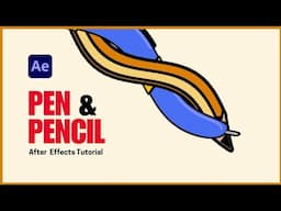 Pen & Pencil Loop Animation | After Effects Tutorial