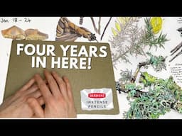 Botanical Sketchbook Tour ✿ Perpetual Nature Journal in Derwent Inktense