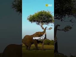 This Elephant is Climbing a Tree 😱