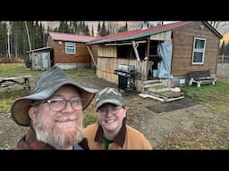 Making Improvements at our Offgrid Maine Cabin | Yard Culvert | Cedar Shutters