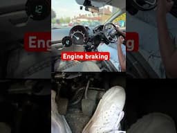 Engine braking example #drivingtheorytest #drivinglicense #driving