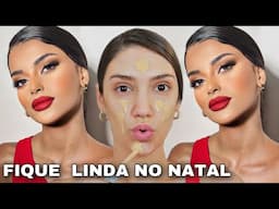 ASSISTA SE QUISER FICAR LINDA NO NATAL *MAQUIAGEM PARA NATAL* MAKE FÁCIL PARA NATAL 2024