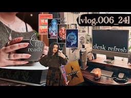 [vlog.006_24] fab reads, hand tattoos, desk refresh, beach trips 🪴📚