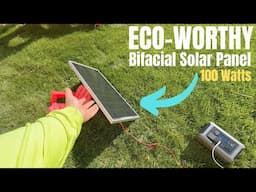 Eco-Worthy 100 Watt Bifacial Solar Panel Review (Check it out!)