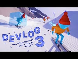 I added a FREEZE ability to my multiplayer skiing game - Indie Game Devlog 3