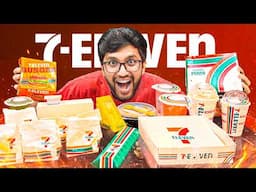 EATING ALL 7 ELEVEN FOOD ITEMS !