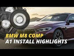 A Beautiful BMW M8 Competition Gets the Complete Alpha One Set – The Sound System It Deserves!