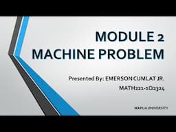 Machine Problem 2 - Numerical Methods