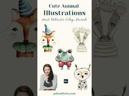 New SKILLSHARE Class - https://skl.sh/3VnrlyX #cuteanimals #cuteanimalillustration