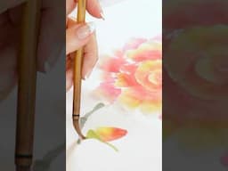 The joys of painting roses #chinesebrushpainting #watercolorpainting #rose #relaxing #nature