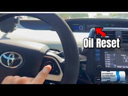 How to Reset Toyota Prius Oil Light 2016-2022