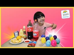 CRACK EGG SPIN CHALLENGE Kid Egg Roulette Gameplay