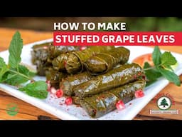 How to make Lebanese stuffed grape leaves (wara2 3inab)