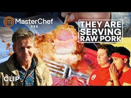 Serving The Troops Raw Pork | MasterChef USA | MasterChef World