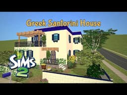 Greek Santorini House: The Sims 2 Speed Build