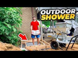 I Tried to Build my Mom the Nicest Outdoor Shower in Existence....