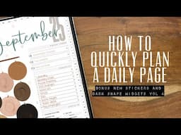 🤩 How to QUICKLY plan a daily page and be oh SO CUTE! Also it’s Saturday.. NEW RELEASES!