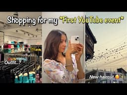 Shopping for my *FIRST YOUTUBE EVENT*❤️🎉 Got a new haircut 💇‍♀️✨ // Himani Sharma