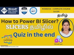 what is slicer power bi | how to slicer in power bi | power bi in tamil | தமிழில்