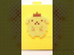 Pompompurin the pudding dog #shorts #pompompurin #perlerbead #sanrio #pixelart #asmr