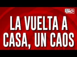 La vuelta a casa, un caos: accidente en el tren Sarmiento