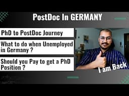 PhD to PostDoc in Germany | Unemployment After Finishing PhD | Life after PhD in Germany