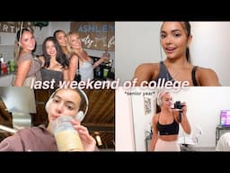 last weekend in my life at college vlog :(