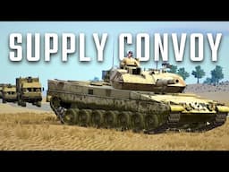 Protecting our Convoy from Insurgent Ambushes with our Leopard 2A5s & Marders