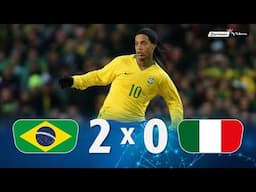 Brasil 2 x 0 Italy (Ronaldinho & Robinho Show) ● 2009 Friendly Extended Goals & Highlights HD