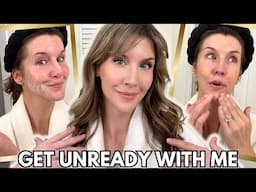 Get UNREADY WITH ME Before Bed | Over 40 Skincare