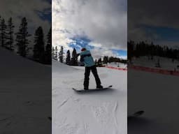 Lucky Snowboard Landing