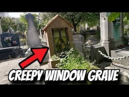 Guardians of the Grave: Creepy Cemetery with Watchful Spirits