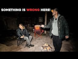 (SOMETHING IS VERY WRONG HERE) SCARIEST NIGHT CAMPING at MY HAUNTED HOUSE | EVIL ENTITY ATTACKS ME!