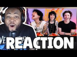 I COULD NEVER!! JOHNNIE GUILBERT HOT ONES CHALLENGE WITH JAKE WEBBER & CARRINGTON | REACTION