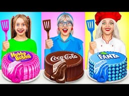 Me vs Grandma Cooking Challenge! Cake Decorating Challenge With Chef by MEGA GAME