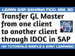 How to Transfer GL Master Through IDOC | IDOC IN SAP