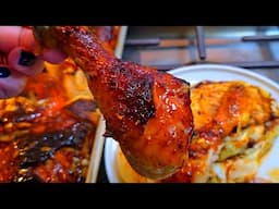 FIRECRACKER Chicken Glazed & Baked EASY + Cabbage Steaks for DINNER