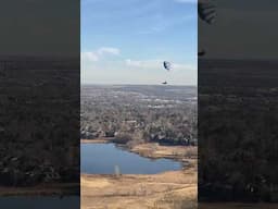 Fly like an Eagle.  #colorado #mountainrange #boulder #paragliding #hike