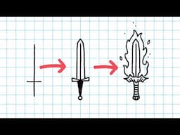 How to draw Magic Weapons the easy way!