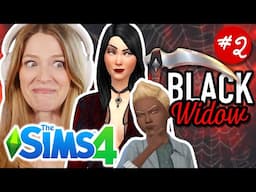 let's play the new sims expansion life & death as a black widow challenge | part 2