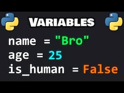 Learn Python VARIABLES in 10 minutes! ❎