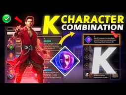 K Character Combination 2024 | Best character combination in free fire | K character ability